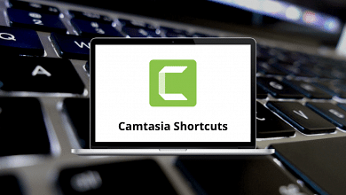 camtasia keyboard shortcuts mac